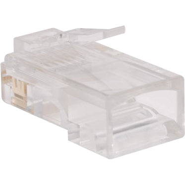 Tripp Lite RJ45 for Solid / Standard Conductor 4-Pair Cat5e Cat5 Cable 100 Pack - 100 Pack - 1 x RJ-45 Network Male - N030-100 - eCommerce Business Prime