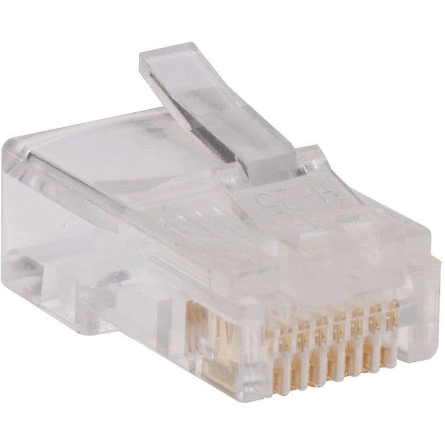 Tripp Lite RJ45 for Solid / Standard Conductor 4-Pair Cat5e Cat5 Cable 100 Pack - 100 Pack - 1 x RJ-45 Network Male - N030-100 - eCommerce Business Prime