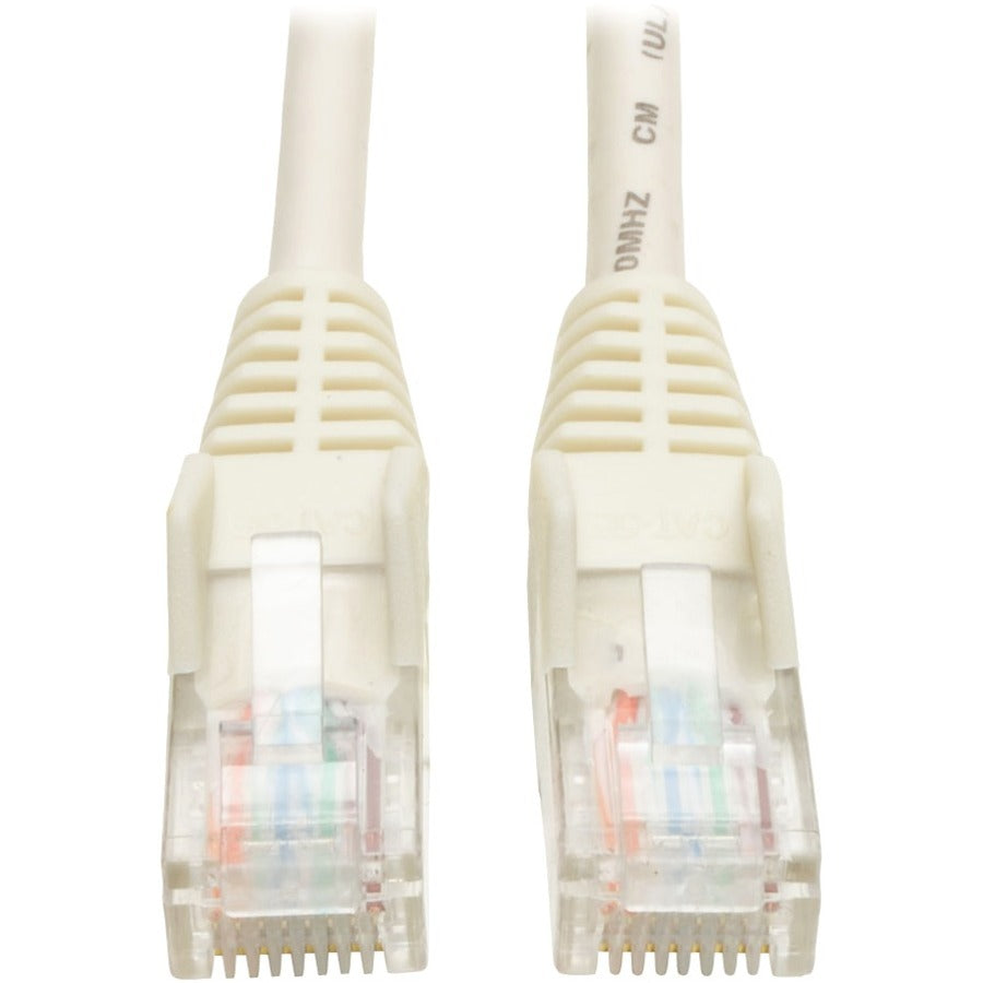 Tripp Lite 10ft Cat5e / Cat5 Snagless Molded Patch Cable RJ45 M/M White 10' - 10 ft Category 5e Network Cable for Network Device - First End: 1 x RJ-45 Network - Male - Second End: 1 x RJ-45 Network -...  - N001-010-WH - eCommerce Business Prime