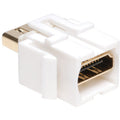 Tripp Lite HDMI Keystone Jack Snap-in Insert Module Coupler Female / Female - 1 x HDMI Digital Audio/Video Female - 1 x HDMI Digital Audio/Video Female - Gold Connector - White - P164-000-KJ-WH - eCommerce Business Prime
