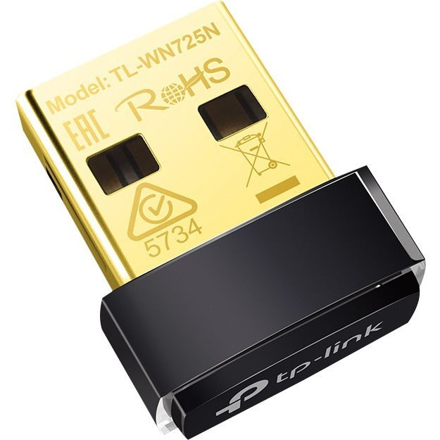 TP-LINK TL-WN725N - USB WiFi Adapter for PC - Nano Size - WiFi Dongle Compatible with Windows 10/7/8/8.1/XP/ Mac OS 10.9-10.15 Linux Kernel 2.6.18-4.4.3 - 150 Mbps - 2.48 GHz ISM - External - TL-WN725N - eCommerce Business Prime