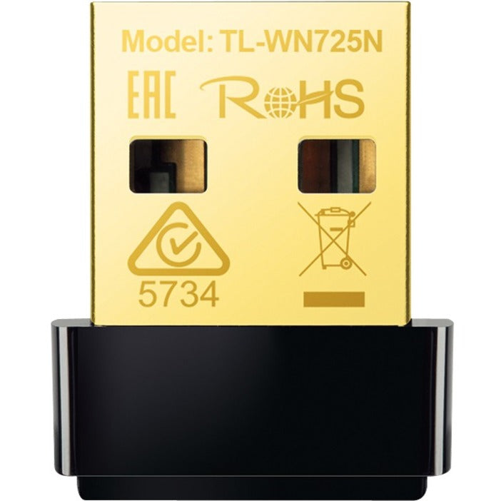 TP-LINK TL-WN725N - USB WiFi Adapter for PC - Nano Size - WiFi Dongle Compatible with Windows 10/7/8/8.1/XP/ Mac OS 10.9-10.15 Linux Kernel 2.6.18-4.4.3 - 150 Mbps - 2.48 GHz ISM - External - TL-WN725N - eCommerce Business Prime