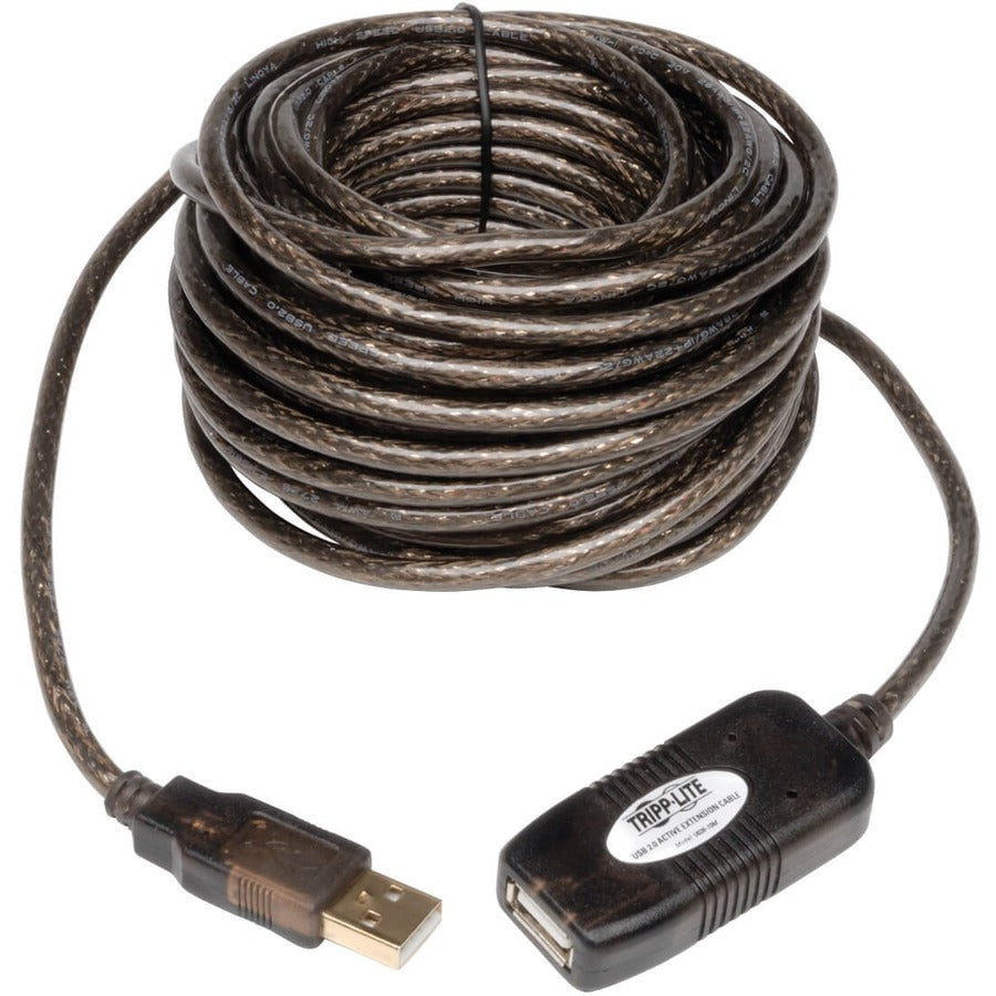 Tripp Lite 10M USB 2.0 Hi-Speed Active Extension Repeater Cable USB-A M/F 3 33ft 10 Meter - 32.81 ft Maximum Operating Distance - Network (RJ-45) - U026-10M - eCommerce Business Prime