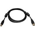Tripp Lite 3ft USB 2.0 Hi-Speed A/B Device Cable Ferrite Chokes M/M 3' - USB - 3 ft - 1 x Type A Male USB - 1 x Type B Male USB - Black - U023-003 - eCommerce Business Prime