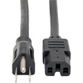 Tripp Lite Heavy Duty Power Extension Cord 15A 14AWG 5-15P to C15 8' 8ft - (NEMA 5-15P to IEC-320-C15) 8-ft. - P019-008 - eCommerce Business Prime