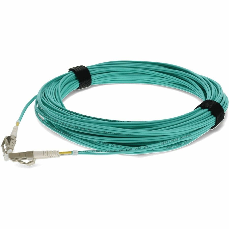 AddOn 12m LC (Male) to LC (Male) Aqua OM4 Duplex Fiber OFNR (Riser-Rated) Patch Cable - 100% compatible and guaranteed to work in OM4 and OM3 applications - ADD-LC-LC-12M5OM4 - eCommerce Business Prime