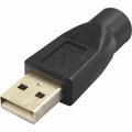 4XEM 6-Pin PS/2 Female To USB Male Keyboard/Mouse Adapter - 1 Pack - 1 x Type A USB 2.0 Male - 1 x 6-pin Mini-DIN (PS/2) Keyboard/Mouse Female - Black - 4XUSB1PS2 - eCommerce Business Prime