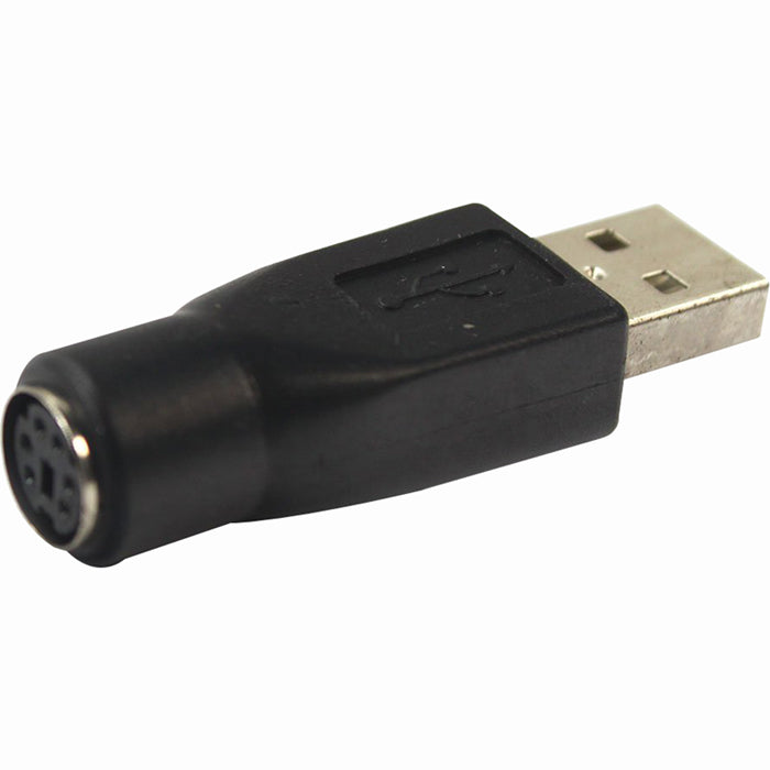 4XEM 6-Pin PS/2 Female To USB Male Keyboard/Mouse Adapter - 1 Pack - 1 x Type A USB 2.0 Male - 1 x 6-pin Mini-DIN (PS/2) Keyboard/Mouse Female - Black - 4XUSB1PS2 - eCommerce Business Prime