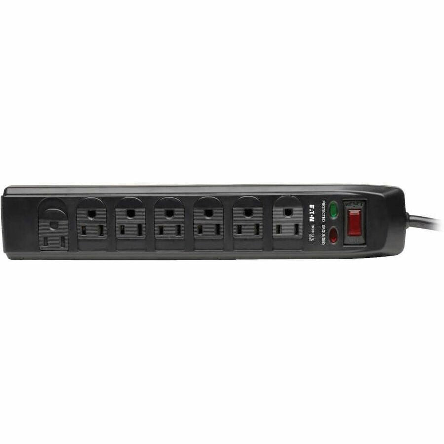 Tripp Lite Surge Protector Power Strip 120V 7 Outlet RJ11 6' Cord 1440 Joule - 7 x NEMA 5-15R - 1800 VA - 1440 J - 120 V AC Input - Cable Modem/DSL/Fax/Phone - TLP706TELC - eCommerce Business Prime