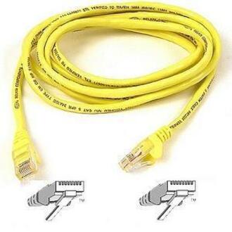 Belkin Cat6 UTP Patch Cable - RJ-45 Male - RJ-45 Male - 14ft - Yellow - A3L980-14-YLW-S - eCommerce Business Prime