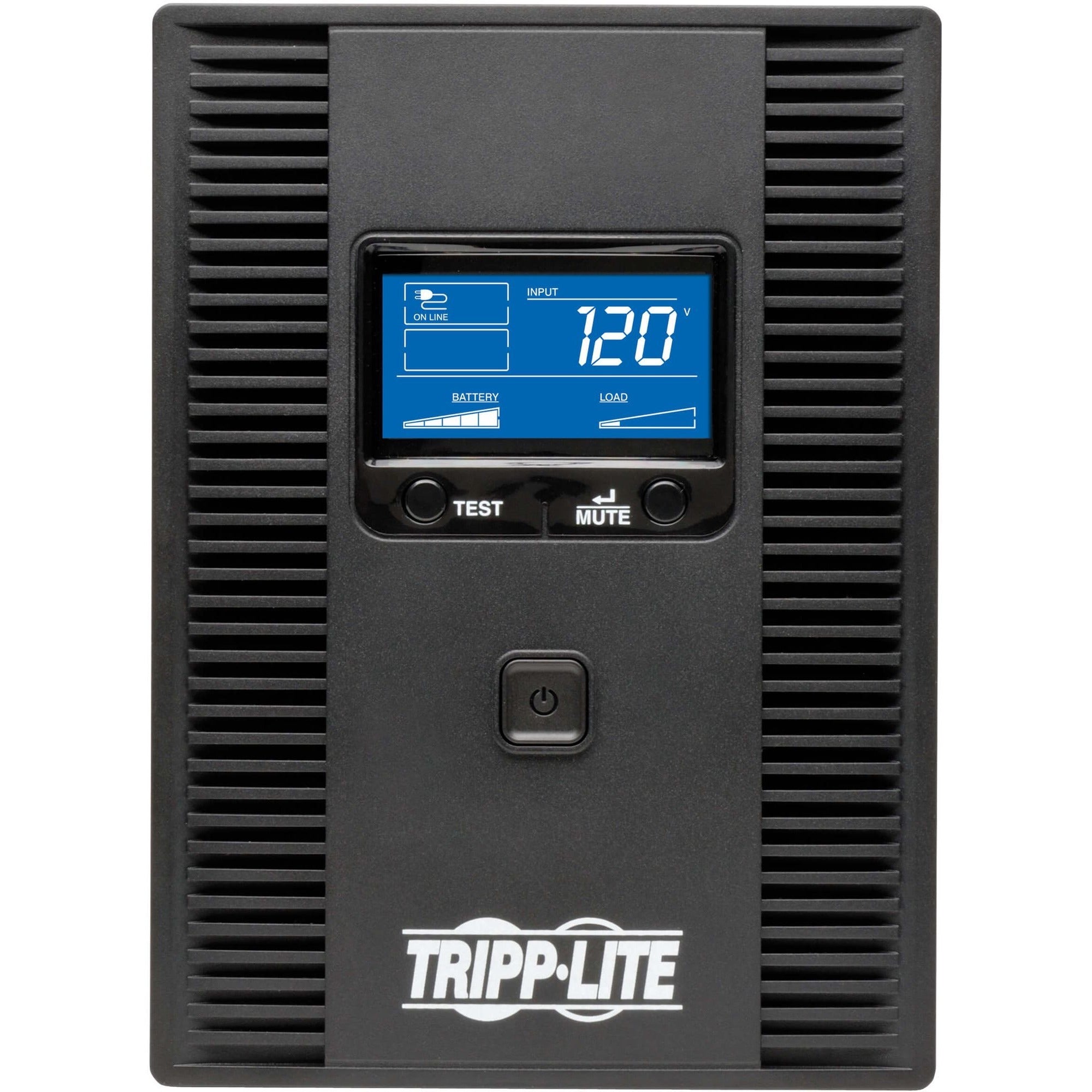 Tripp Lite UPS Smart 1300VA 720W Tower Battery Back Up LCD Back Up AVR Coax RJ45 USB - Tower - 6.30 Hour Recharge - 110 V AC Input - 120 V AC Output - 4 x NEMA 5-15R, 4 x NEMA 5-15R - SMART1300LCDT - eCommerce Business Prime