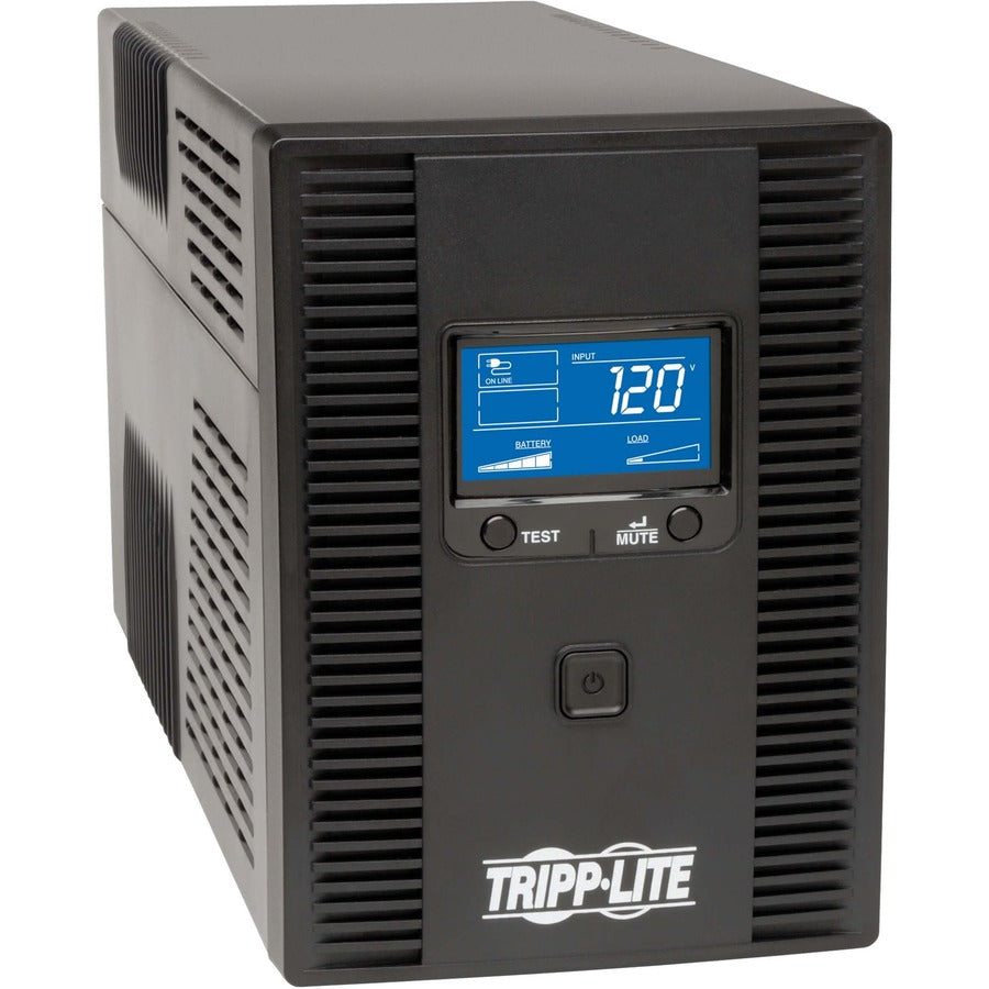 Tripp Lite UPS Smart 1300VA 720W Tower Battery Back Up LCD Back Up AVR Coax RJ45 USB - Tower - 6.30 Hour Recharge - 110 V AC Input - 120 V AC Output - 4 x NEMA 5-15R, 4 x NEMA 5-15R - SMART1300LCDT - eCommerce Business Prime