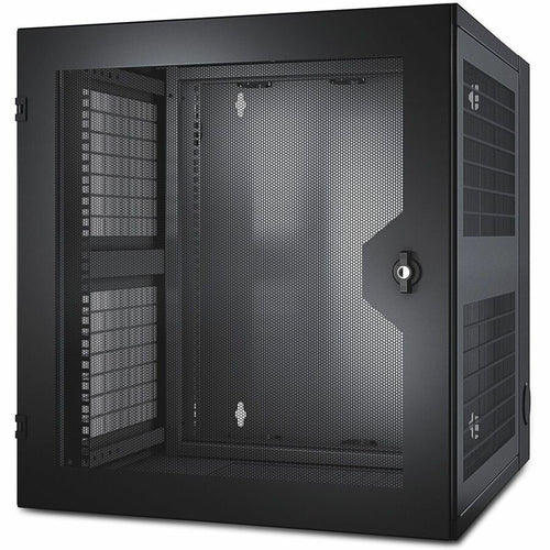 APC by Schneider Electric NetShelter WX 13U w/Threaded Hole Vertical Mounting Rail Vented Front Door Black - For Networking, Airflow System - 13U Rack Height x 19" Rack Width - Wall Mountable - Black  - AR100HD - eCommerce Business Prime