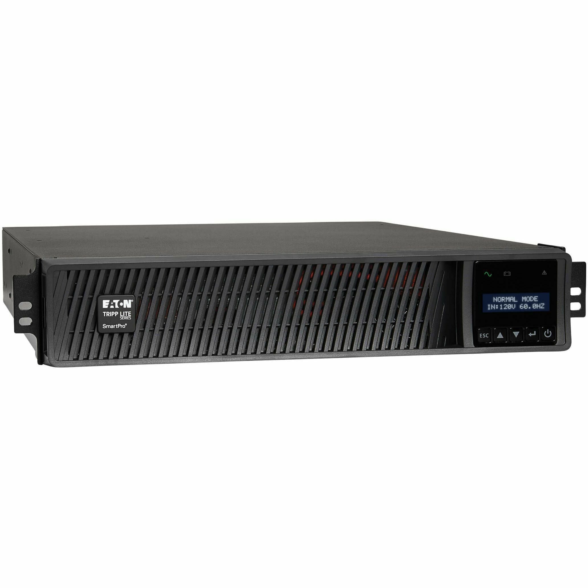 Tripp Lite UPS Smart 1500VA 1350W Rackmount AVR 120V Preinstalled WEBCARDLX Pure Sine Wave USB DB9 Extended Run 2URM - 1500 VA/1350 W - 120 V AC - 4.90 Minute Stand-by Time - 2U Rack-mountable - 8 x N...  - SMART1500RMXLN - eCommerce Business Prime