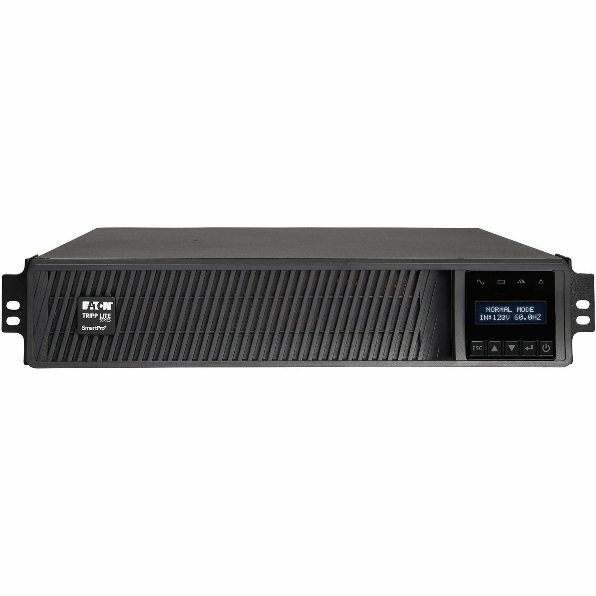 Tripp Lite UPS Smart 2200VA 1920W Rackmount AVR 100V/110V/120V Preinstalled WEBCARDLX Pure Sign Wave USB DB9 2U - 2200 VA/1920 W - 120 V AC - 4.50 Minute - 2U Rack-mountable - 4.50 Minute - 4 x NEMA 5...  - SMART2200RM2UN - eCommerce Business Prime