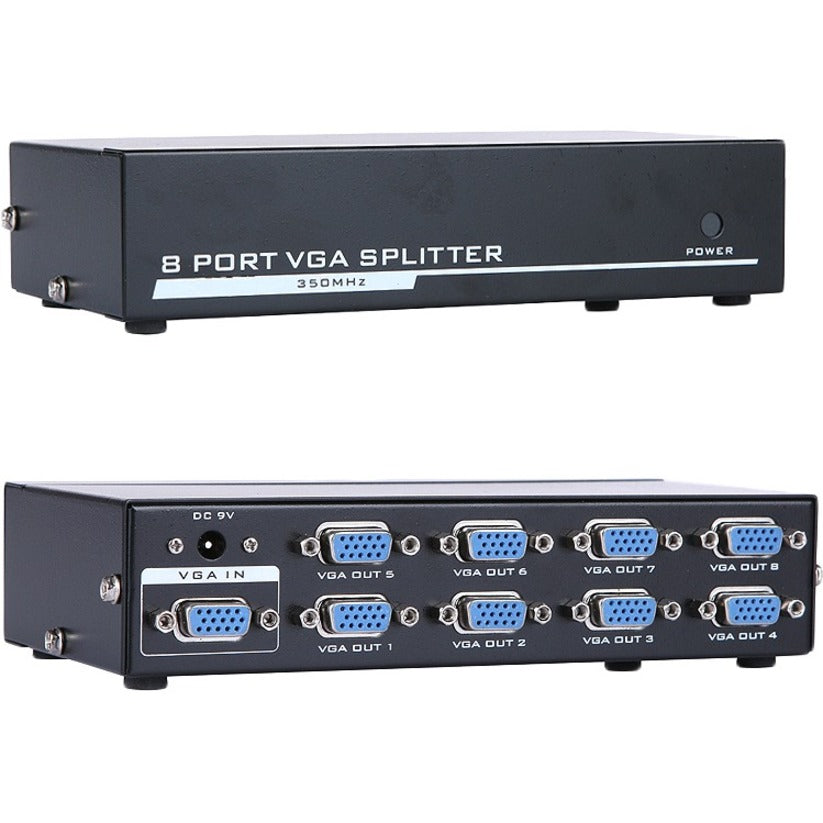 4XEM 8-Port VGA Splitter 350 MHz - 350 MHz to 350 MHz - 2048 x 1536 - 213 ft Maximum Operating Distance - VGA In - VGA Out - 4XVGASP3508 - eCommerce Business Prime