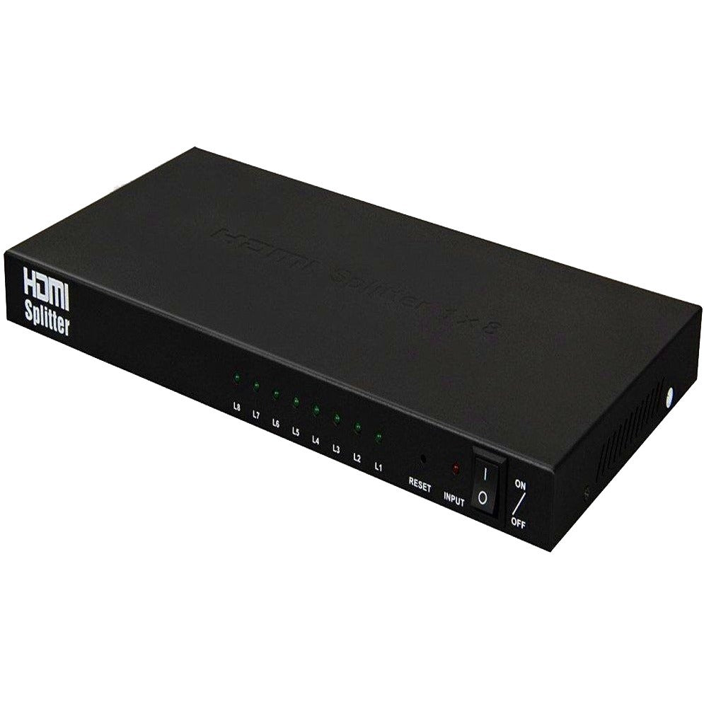 4XEM 8 Port high speed HDMI video splitter fully supporting 1080p, 3D for Blu-Ray, gaming consoles and all other HDMI compatible devices - 4XEM 1080p/3D 1 HDMI in 8 HDMI out video splitter and amplifi...  - 4XHDMISP1X8 - eCommerce Business Prime