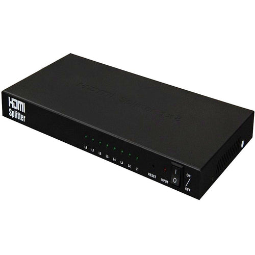 4XEM 8 Port high speed HDMI video splitter fully supporting 1080p, 3D for Blu-Ray, gaming consoles and all other HDMI compatible devices - 4XEM 1080p/3D 1 HDMI in 8 HDMI out video splitter and amplifi...  - 4XHDMISP1X8 - eCommerce Business Prime