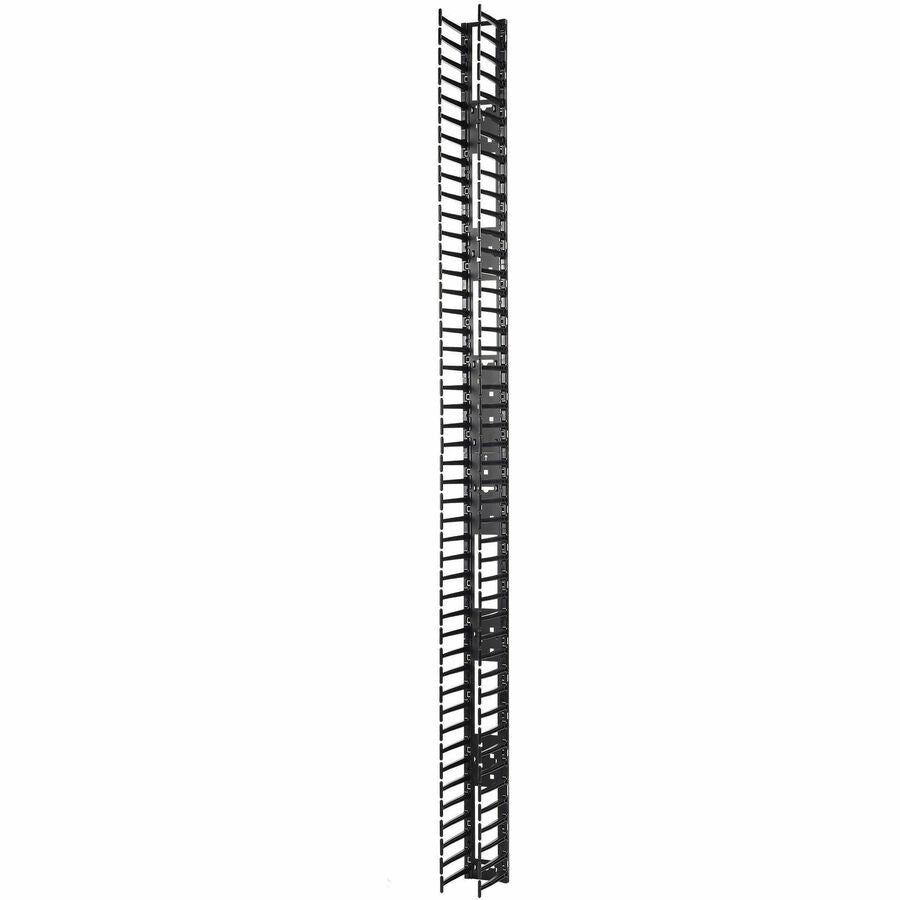 APC by Schneider Electric Vertical Cable Manager for NetShelter SX 750mm Wide 48U (Qty 2) - Cable Pass-through - Black - 2 Pack - 48U Rack Height - AR7588 - eCommerce Business Prime