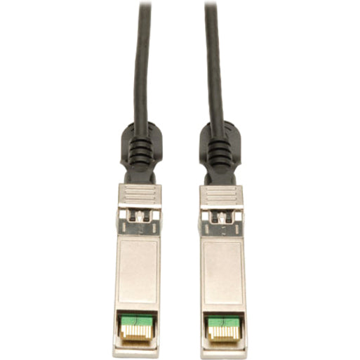 Tripp Lite 7M SFP+ 10Gbase-CU Twinax Passive Copper Cable SFP-H10GB-CU7M Compatible Black 23ft 23' - SFP+ for Network Device - 22.97 ft - 1 x SFF-8431 Male SFP+ - 1 x SFF-8431 Male SFP+ - Black - N280-07M-BK