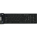 Adesso Antimicrobial Waterproof Flex Keyboard (Compact Size) - Cable Connectivity - USB Interface - 108 Key Home Page, Email, My Computer, My Favorites, Volume Up, Volume Down, Mute, Previous Track, N...  - AKB-222UB - eCommerce Business Prime