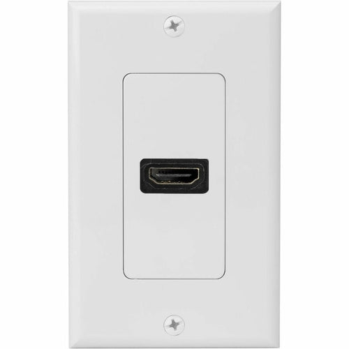 4XEM Single Outlet Female High Speed HDMI Wall Plate with 3D support - White 1Port Single outlet femaleHDMI Wall Plate To Mount To A Single Gang Box - 4XWALLHDMI1 - eCommerce Business Prime