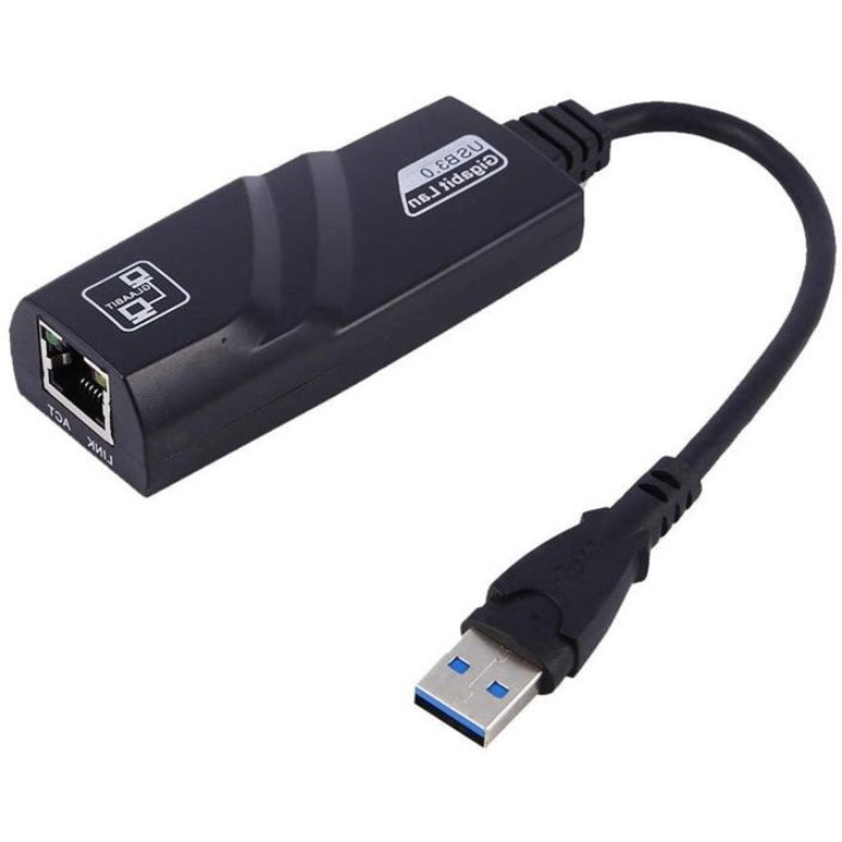 4XEM USB 3.0 To Gigabit Ethernet Adapter - USB 3.0 - 1 Port(s) - 1 x Network (RJ-45) - Twisted Pair - 10/100/1000Base-T - Portable - 4XUSB3GIGNET - eCommerce Business Prime
