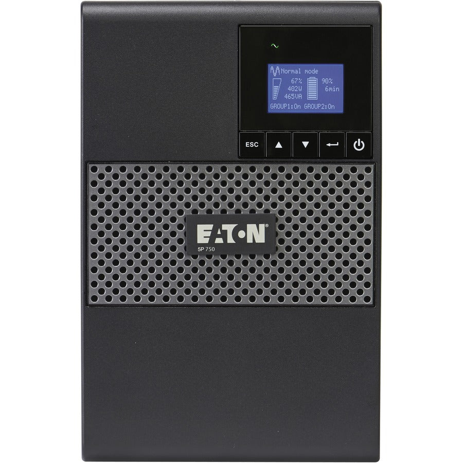 Eaton 5P UPS 750VA 600 Watt 120V True Sine Wave Tower UPS Network Card Optional - Tower - 4 Minute Stand-by - 110 V AC Input - 132 V AC Output - 8 x NEMA 5-15R - 5P750 - eCommerce Business Prime