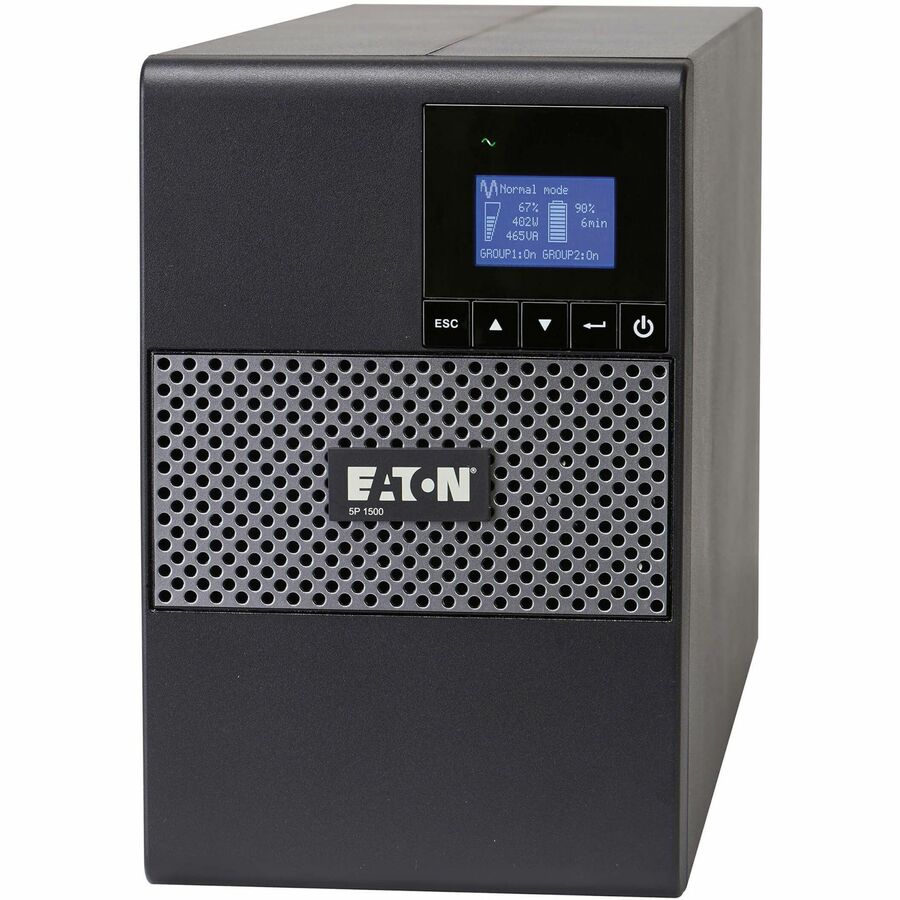 Eaton 5P UPS 1440VA 1100 Watt 120V Tower True Sine Wave Network Card Optional - Tower - 4 Minute Stand-by - 110 V AC Input - 132 V AC Output - 8 x NEMA 5-15R - 5P1500 - eCommerce Business Prime