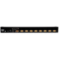 Tripp Lite 8-Port Rackmount KVM Switch w/ Built in IP and On Screen Display 1U - 8 Computer(s) - 1 Local User(s) - 64 Remote User(s) - 2048 x 1536 - 1 x Network (RJ-45) - 1 x USB - Rack-mountable - 1U...  - B022-U08-IP