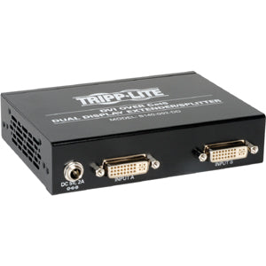 Tripp Lite 2-Port Dual Display DVI over Cat5 / Cat6 Extender Video Splitter TAA - 2 Input Device - 4 Output Device - 200 ft Range - 4 x Network (RJ-45) - 2 x DVI In - Full HD - 1920 x 1080 - Twinaxial...  - B140-002-DD - eCommerce Business Prime