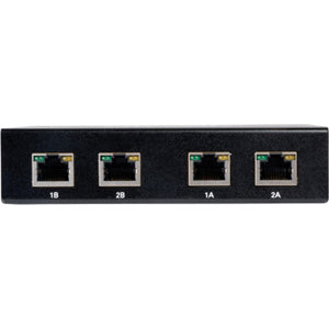 Tripp Lite 2-Port Dual Display DVI over Cat5 / Cat6 Extender Video Splitter TAA - 2 Input Device - 4 Output Device - 200 ft Range - 4 x Network (RJ-45) - 2 x DVI In - Full HD - 1920 x 1080 - Twinaxial...  - B140-002-DD - eCommerce Business Prime