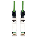 Tripp Lite 1M SFP+ 10Gbase-CU Twinax Passive Copper Cable SFP-H10GB-CU1M Compatible Green 3ft 3' - Twinaxial for Network Device - 3.28 ft - 1 x SFF-8431 Male SFP+ - 1 x SFF-8431 Male SFP+ - Green - N280-01M-GN - eCommerce Business Prime