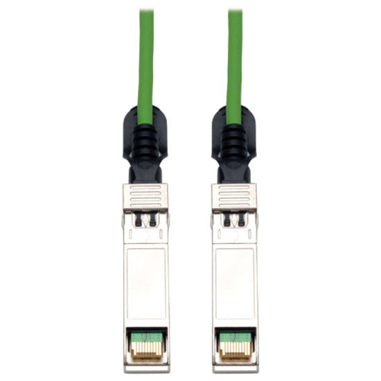 Tripp Lite 1M SFP+ 10Gbase-CU Twinax Passive Copper Cable SFP-H10GB-CU1M Compatible Green 3ft 3' - Twinaxial for Network Device - 3.28 ft - 1 x SFF-8431 Male SFP+ - 1 x SFF-8431 Male SFP+ - Green - N280-01M-GN - eCommerce Business Prime