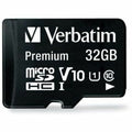 Verbatim 32GB Premium microSDHC Memory Card with Adapter, UHS-I Class 10 - Class 10 - 80MBps Read - 80MBps Write1 Pack - 44083 - eCommerce Business Prime