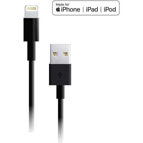 4XEM 6FT 2M Black charging data and sync Cable For Apple iPhone 5 5s 6 6s 6plus 7 7plus - 6FT Black Lightning to USB data sync cable forApple iPad, iPhone, iPod 1 x Lightning Male Proprietary Connecto...  - 4XLIGHTNINGBK6 - eCommerce Business Prime