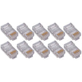 4XEM 50 Pack Cat5E RJ45 Modular Ethernet Plugs for Stranded or Solid CAT5E Cable - 50 Pack Modular RJ45 Ethernet ends for Cat5E stranded or solid CAT5E cable - 1 x RJ-45 Male - Gold-plated Contacts - 4X50PKC5E - eCommerce Business Prime