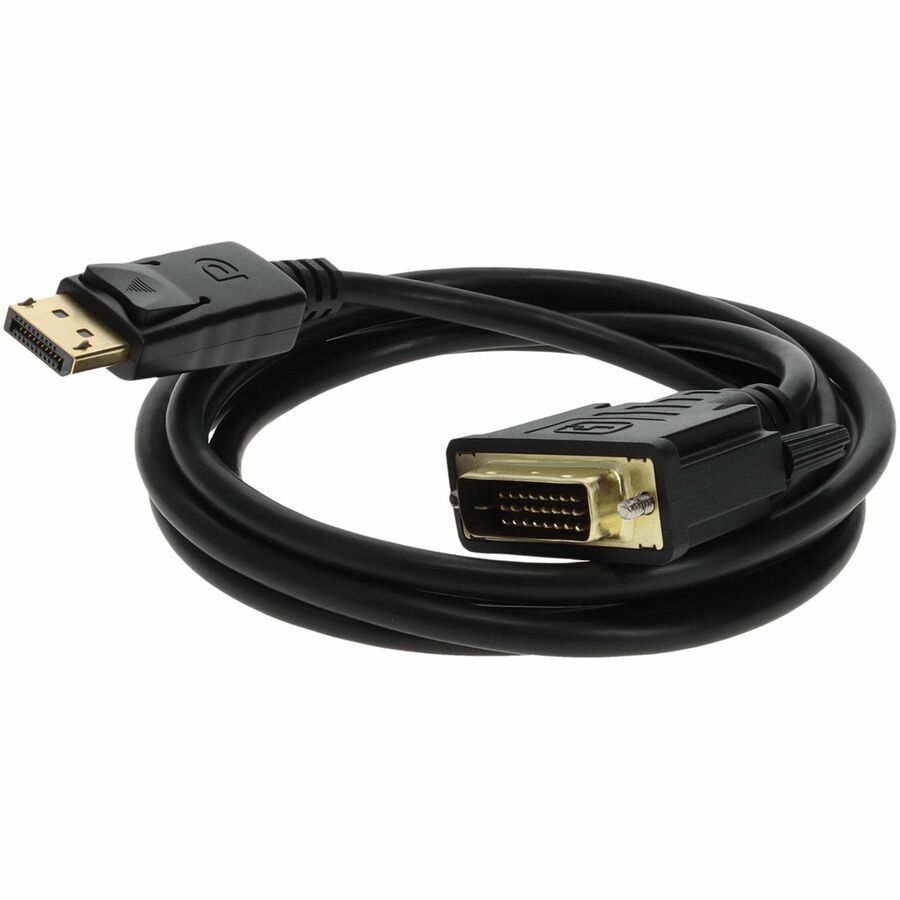6ft DisplayPort 1.2 Male to DVI-D Dual Link (24+1 pin) Male Black Cable For Resolution Up to 2560x1600 (WQXGA) - 100% compatible and guaranteed to work - DISPLAYPORT2DVI6F - eCommerce Business Prime