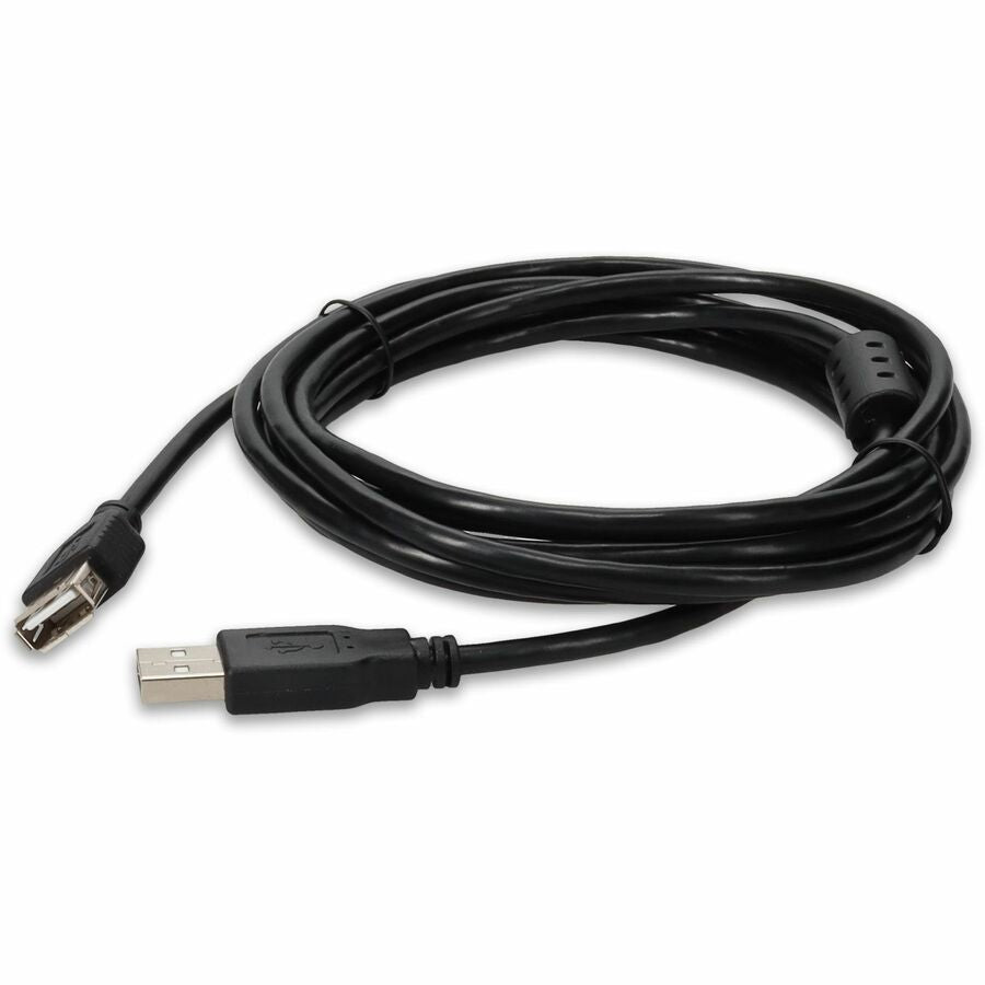 AddOn 10ft USB 2.0 (A) Male to Female Black Cable - 100% compatible and guaranteed to work - USBEXTAA10FB - eCommerce Business Prime