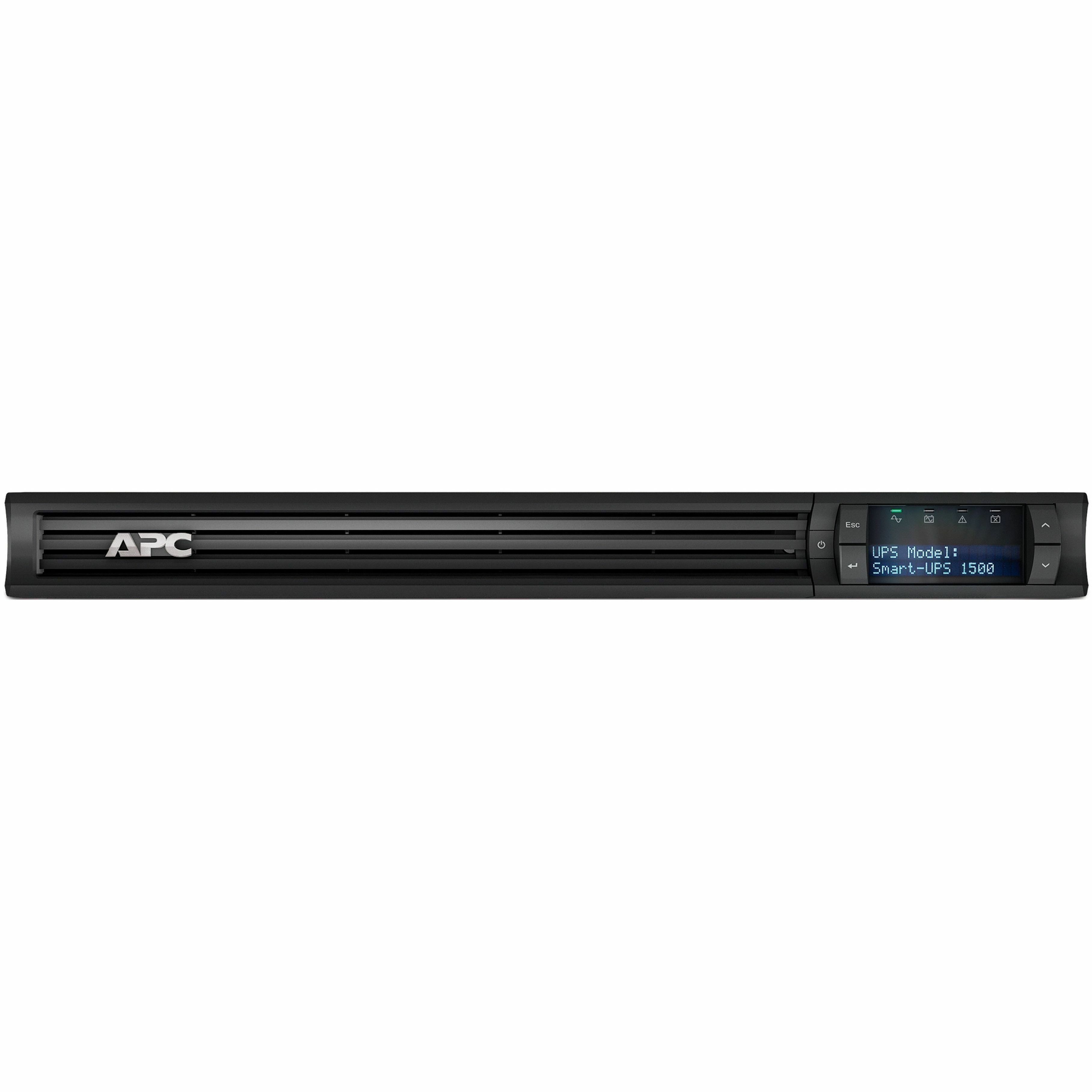 APC by Schneider Electric Smart-UPS 1500VA LCD RM 1U 230V - 1U Rack-mountable - 4 Hour Recharge - 5 Minute Stand-by - 220 V AC Input - 230 V AC Output - 4 x IEC 60320 C13 - SMT1500RMI1U - eCommerce Business Prime