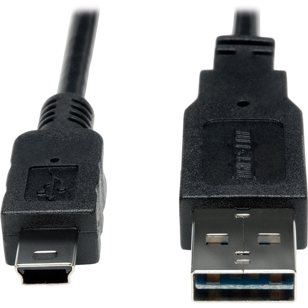 Tripp Lite 3ft USB 2.0 High Speed Converter Adapter Cable Reversible A to 5Pin Mini B M/M - (Reversible A to 5Pin Mini-B M/M) 3-ft. - UR030-003 - eCommerce Business Prime