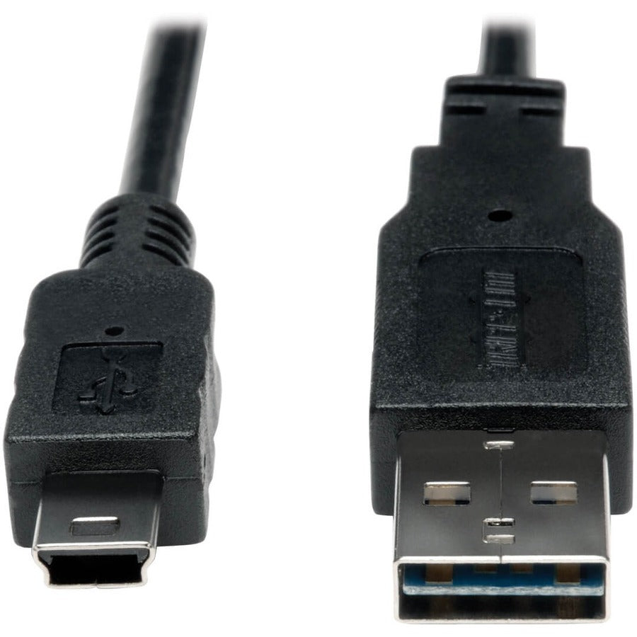 Tripp Lite 3ft USB 2.0 High Speed Converter Adapter Cable Reversible A to 5Pin Mini B M/M - (Reversible A to 5Pin Mini-B M/M) 3-ft. - UR030-003 - eCommerce Business Prime