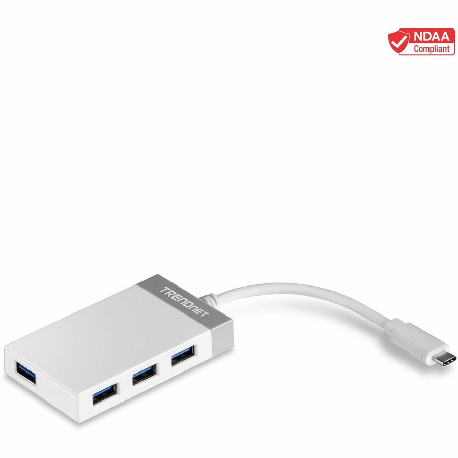 TRENDnet 4-Port USB 3.0 Compact Mini Hub with Built in USB 3.0 Cable, Plug & Play, Compatible with: Linux, Windows, Mac, Nintendo Switch, Backwards Compatible with USB 2.0, TU3-H4E - USB - External - ...  - TU3-H4E - eCommerce Business Prime