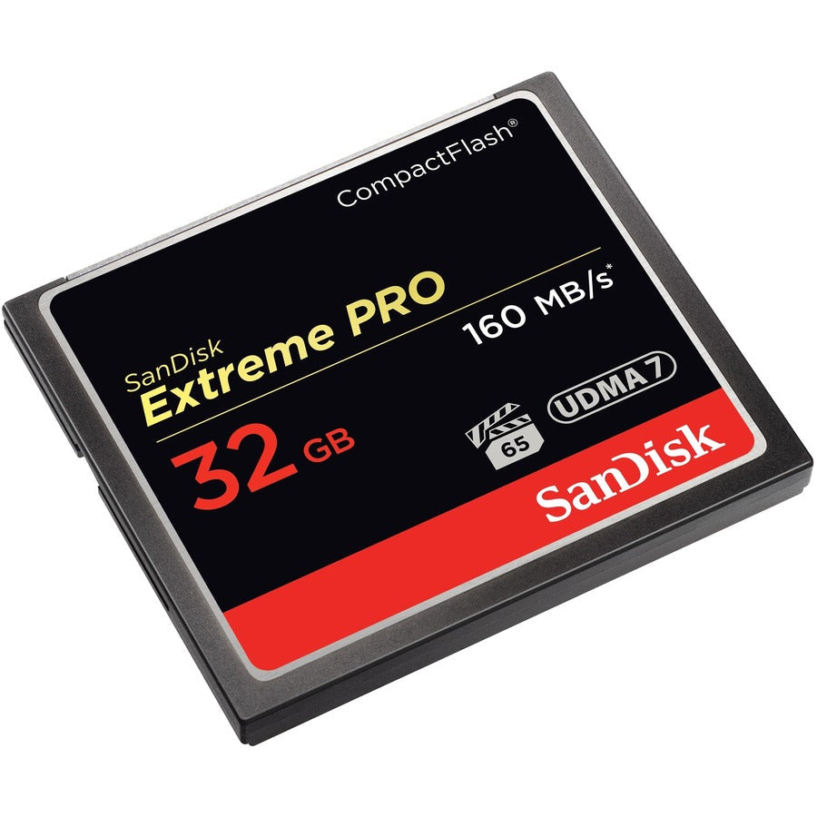 SanDisk Extreme Pro 32 GB CompactFlash - 160 MB/s Read - 65 MB/s Write - Lifetime Warranty - SDCFXPS-032G-A46 - eCommerce Business Prime