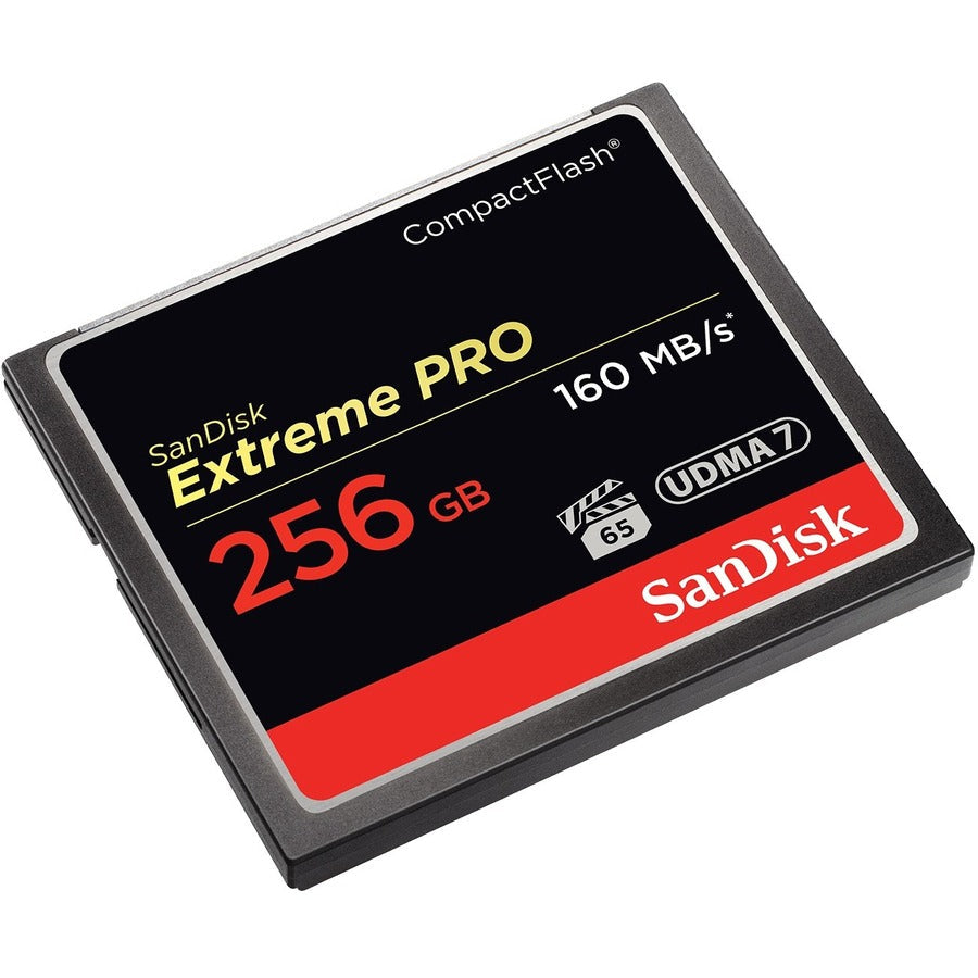 SanDisk Extreme Pro 256 GB CompactFlash - 160 MB/s Read - 65 MB/s Write - Lifetime Warranty - SDCFXPS-256G-A46 - eCommerce Business Prime