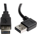 Tripp Lite 6ft USB 2.0 High Speed Reversible Connector Cable Right Angle Universal M/M - (Right / Left Angle Reversible A to Reversible A M/M) 6-ft. - UR020-006-RA
