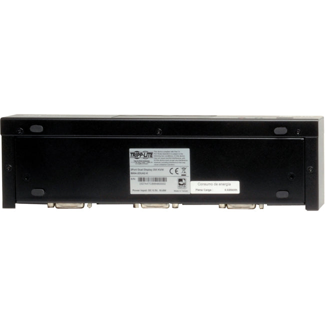 Tripp Lite 2-Port Dual Monitor DVI KVM Switch with Audio and USB 2.0 Hub, Cables included - 2 Computer(s) - 1 Local User(s) - 2560 x 1600 - 1 x Network (RJ-45) - 5 x USB - 6 x DVI - Desktop - TAA Comp...  - B004-2DUA2-K - eCommerce Business Prime