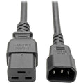 Tripp Lite Heavy Duty Power Extension Cord 16 AWG 10A C19 to C14 6' 6 ft - (IEC-320-C19 to IEC-320-C14) 6-ft. - P047-006-10A - eCommerce Business Prime