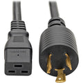 Tripp Lite 12ft Power Cord Extension Cable L6-20P to C19 for PDU/UPS Heavy Duty 20A 12 AWG 12' - 12AWG (IEC-320-C19 to NEMA L6-20P) 12-ft. - P040-012 - eCommerce Business Prime
