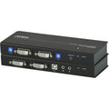 ATEN DVI Dual View KVM Extender-TAA Compliant - 1 Computer(s) - 1 Remote User(s) - 196.85 ft Range - WUXGA - 1920 x 1200 Maximum Video Resolution - 4 x Network (RJ-45) - 3 x USB - 4 x DVI - 5.3 V DC I...  - CE604 - eCommerce Business Prime